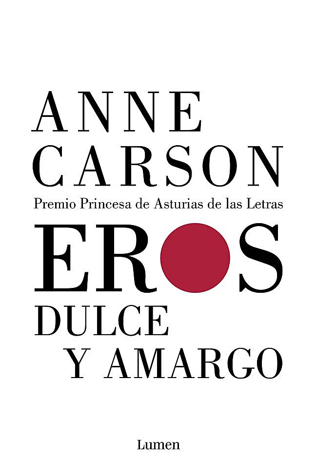 Portada de Eros dulce y amargo, de Anne Carson.