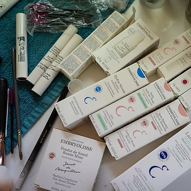 Productos de Embryolisse en la Semana de la Moda de París.